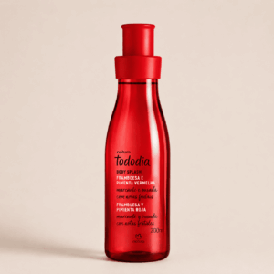 Body Splash Framboesa e Pimenta Vermelha Tododia 200ml