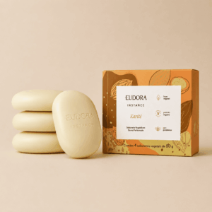 Kit Sabonetes em Barra Vegetal Perfumado Instance Karité 4x80g